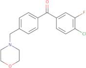 (4-Chloro-3-fluorophenyl)[4-(4-morpholinylmethyl)phenyl]methanone