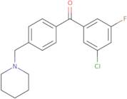 (3-Chloro-5-fluorophenyl)[4-(1-piperidinylmethyl)phenyl]methanone