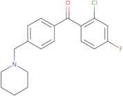 (2-Chloro-4-fluorophenyl)[4-(1-piperidinylmethyl)phenyl]methanone