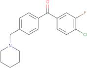 (4-Chloro-3-fluorophenyl)[4-(1-piperidinylmethyl)phenyl]methanone