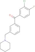 (3-Chloro-4-fluorophenyl)[3-(1-piperidinylmethyl)phenyl]methanone