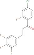 1-(4-Chloro-2-fluorophenyl)-3-(3,4,5-trifluorophenyl)-1-propanone