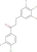 1-(4-Chloro-3-fluorophenyl)-3-(3,4,5-trifluorophenyl)-1-propanone