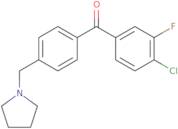 (4-Chloro-3-fluorophenyl)[4-(1-pyrrolidinylmethyl)phenyl]methanone