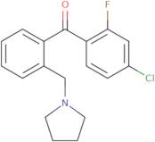 (4-Chloro-2-fluorophenyl)[2-(1-pyrrolidinylmethyl)phenyl]methanone