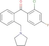 (2-Chloro-4-fluorophenyl)[2-(1-pyrrolidinylmethyl)phenyl]methanone