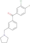 (3-Chloro-4-fluorophenyl)[3-(1-pyrrolidinylmethyl)phenyl]methanone