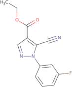 5-Cyano-1-(3-fluorophenyl)-1H-pyrazole-4-carboxylic acid ethyl ester