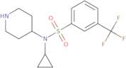 N-Cyclopropyl-N-(4-Piperidinyl)-3-(Trifluoromethyl)Benzenesulfonamide