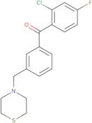 (2-Chloro-4-fluorophenyl)[3-(4-thiomorpholinylmethyl)phenyl]methanone