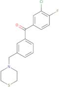 (3-Chloro-4-fluorophenyl)[3-(4-thiomorpholinylmethyl)phenyl]methanone