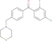 (4-Chloro-2-fluorophenyl)[4-(4-thiomorpholinylmethyl)phenyl]methanone