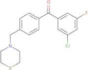 (3-Chloro-5-fluorophenyl)[4-(4-thiomorpholinylmethyl)phenyl]methanone