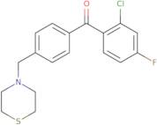 (2-Chloro-4-fluorophenyl)[4-(4-thiomorpholinylmethyl)phenyl]methanone