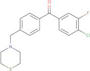 (4-Chloro-3-fluorophenyl)[4-(4-thiomorpholinylmethyl)phenyl]methanone