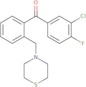 (3-Chloro-4-fluorophenyl)[2-(4-thiomorpholinylmethyl)phenyl]methanone