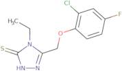 5-[(2-Chloro-4-fluorophenoxy)methyl]-4-ethyl-4H-1,2,4-triazole-3-thiol