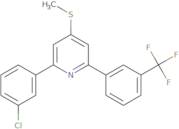 2-(3-Chlorophenyl)-4-Methylsulfanyl-6-[3-(Trifluoromethyl)Phenyl]Pyridine