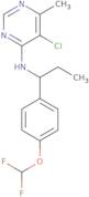 5-Chloro-N-{1-[4-(difluoromethoxy)Phenyl]Propyl}-6-methyl-4-pyrimidinamine