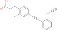 4-[2-[2-(Cyanomethyl)phenyl]ethynyl]-2-fluorobenzenepropanoic acid