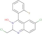 6-Chloro-2-(chloromethyl)-4-(2-fluorophenyl)-1,2-dihydroquinazoline 3-Oxide