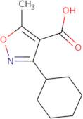 3-Cyclohexyl-5-methyl-1,2-oxazole-4-carboxylic acid