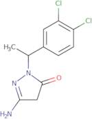 5-Amino-2-[1-(3,4-dichlorophenyl)ethyl]-4H-pyrazol-3-one