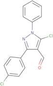 5-Chloro-3-(4-chlorophenyl)-1-phenyl-1H-pyrazole-4-carbaldehyde