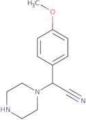 2-(4-Methoxyphenyl)-2-(piperazin-1-yl)acetonitrile