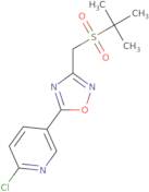 5-{3-[(tert-Butylsulphonyl)methyl]-1,2,4-oxadiazol-5-yl}-2-chloropyridine