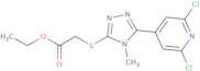 Ethyl {[5-(2,6-dichloropyridin-4-yl)-4-methyl-4H-1,2,4-triazol-3-yl]thio}acetate