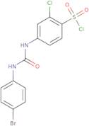 4-(3-(4-Bromophenyl)ureido)-2-chlorobenzene-1-sulfonyl chloride