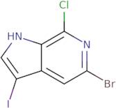 5-Bromo-7-chloro-3-iodo-1H-pyrrolo[2,3-c]pyridine