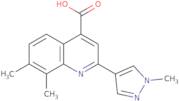 7,8-Dimethyl-2-(1-methyl-1H-pyrazol-4-yl)quinoline-4-carboxylic acid