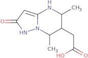 2-{5,7-Dimethyl-2-oxo-1H,2H,4H,5H,6H,7H-pyrazolo[1,5-a]pyrimidin-6-yl}acetic acid