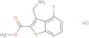 Methyl 3-(aminomethyl)-4-fluoro-1-benzothiophene-2-carboxylate hydrochloride