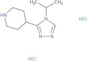 4-[4-(Propan-2-yl)-4H-1,2,4-triazol-3-yl]piperidine dihydrochloride