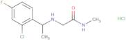 2-{[1-(2-Chloro-4-fluorophenyl)ethyl]amino}-N-methylacetamide hydrochloride