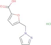 5-(1H-Pyrazol-1-ylmethyl)furan-2-carboxylic acid hydrochloride