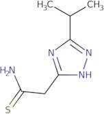 2-[5-(Propan-2-yl)-4H-1,2,4-triazol-3-yl]ethanethioamide