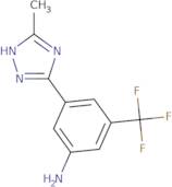 3-(5-Methyl-1H-1,2,4-triazol-3-yl)-5-(trifluoromethyl)aniline