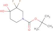 3,3-Difluoro-4,4-dihydroxy-1-piperidinecarboxylic acid 1,1-dimethylethyl ester