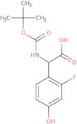 α-[[(1,1-Dimethylethoxy)carbonyl]amino]-2-fluoro-4-hydroxybenzeneacetic Acid