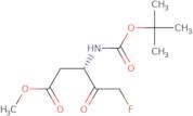 (3S)-3-[[(1,1-Dimethylethoxy)carbonyl]amino]-5-fluoro-4-oxo-pentanoic acid methyl ester