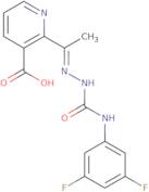 2-[N-[(3,5-Difluorophenyl)carbamoylamino]-C-methylcarbonimidoyl]pyridine-3-carboxylic acid