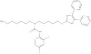 3-(2,4-Difluorophenyl)-1-[5-[[4,5-Di(Phenyl)-1H-Imidazol-2-Yl]Sulfanyl]Pentyl]-1-Heptylurea