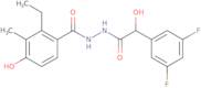 3,5-Difluoro-alpha-hydroxybenzeneacetic acid 2-(2-ethyl-4-hydroxy-3-methylbenzoyl)hydrazide