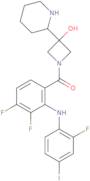 1-[[3,4-Difluoro-2-[(2-fluoro-4-iodophenyl)amino]phenyl]carbonyl]-3-(piperidin-2-yl)azetidin-3-ol