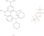 2-Dicyclohexylphosphino-2',4',6'-triisopropylbiphenyl gold(I) bis(trifluoro methanesulfonyl)imide