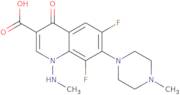 6,8-Difluoro-1,4-dihydro-1-(methylamino)-7-(4-methyl-1-piperazinyl)-4-oxo-3-quinolinecarboxylic ac…